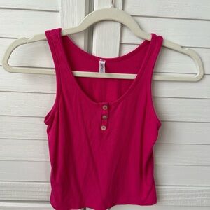 Girls pink tank top size 9/10